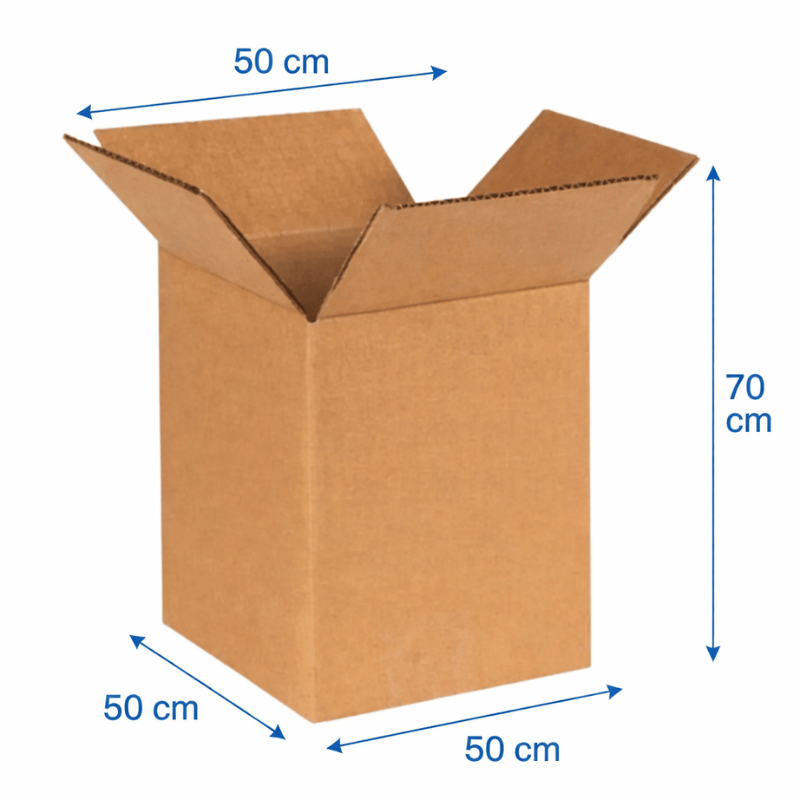 Cardboard Storage Box, 50x50x70 cm. 1 moving boxes doha