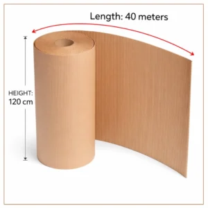 Corrugated cardboard roll 120cm x 40m packing material Qatar